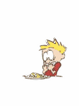 pic for Calvin Eating Vegetables